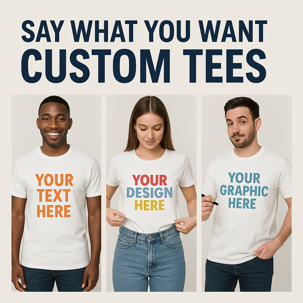 Customize Your T- Shirt The Way You Want It!