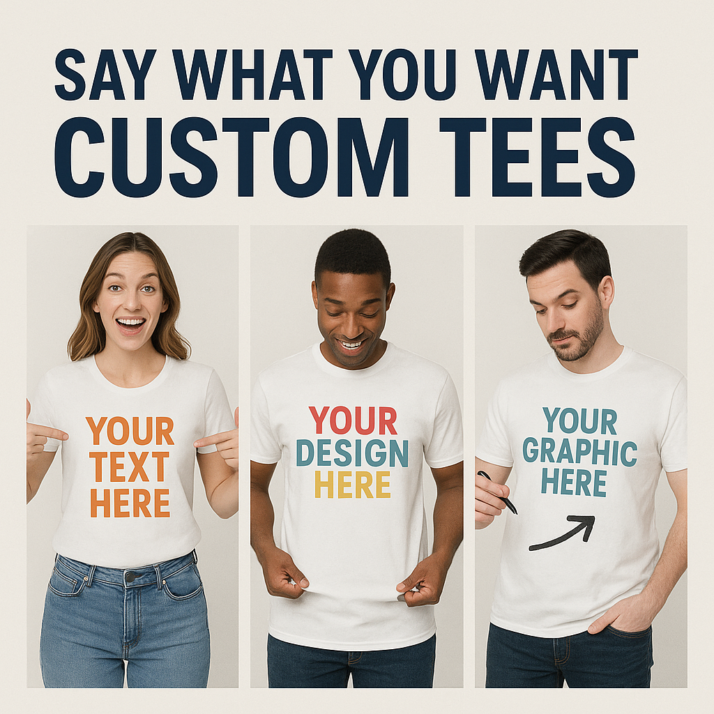 Customize Your T- Shirt The Way You Want It!