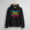 “It Might Not Happen Today, But God Is Going to Make a Way” – Faith & Hustle Graffiti Hoodie (Color Burst Street Energy Edition)